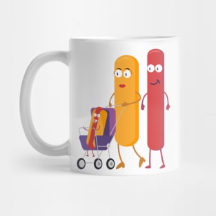 Hot Dog Family Mug